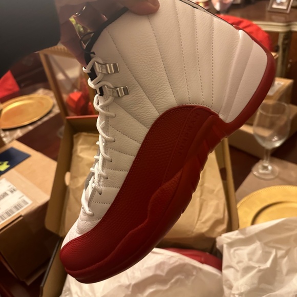 Cherry Jordan 12 size 14 new in the box main image 4
